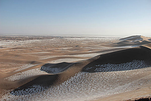 冬天的沙漠