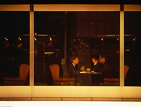 商务人士,餐馆,窗户