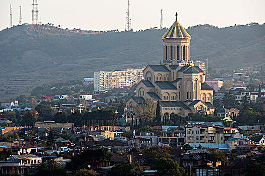 圣三一教堂,大教堂,乔治亚,东正教,教堂,宗教