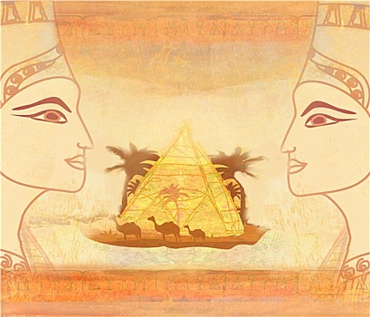 旧式,卡,埃及人,皇后
