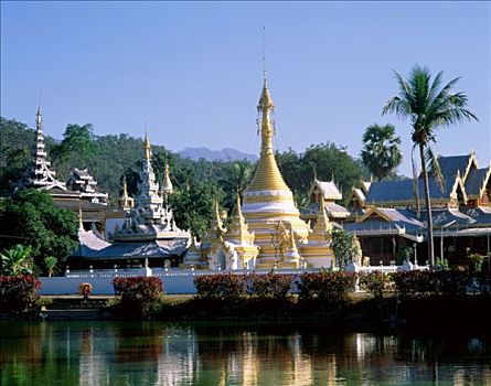 寺院,康巴,儿子,泰国