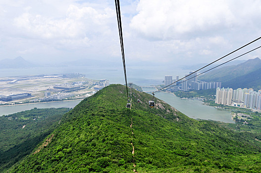 香港,中國,亞洲香港,纜車,昂坪香港昂坪360風景區纜車香港大嶼山昂坪