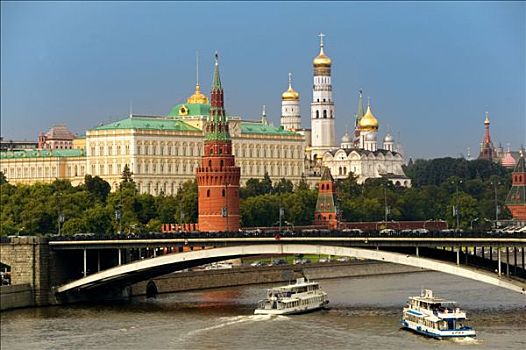 克里姆林宫,莫斯科河,莫斯科,俄罗斯