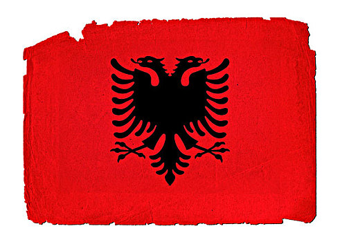 脏,旗帜,阿尔巴尼亚
