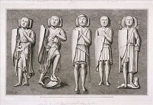五个,骑士,庙宇,教堂,伦敦,1786年,艺术家