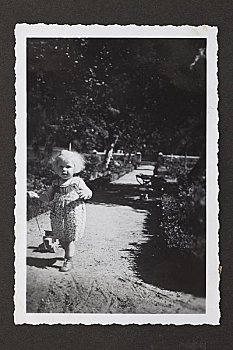 照片,女孩,20世纪40年代