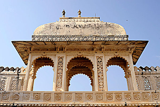 城市,宫殿,乌代浦尔,特写,拉贾斯坦邦,北印度,印度,南亚,亚洲