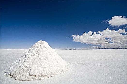 盐,积聚,盐湖,乌尤尼,高原,玻利维亚,南美