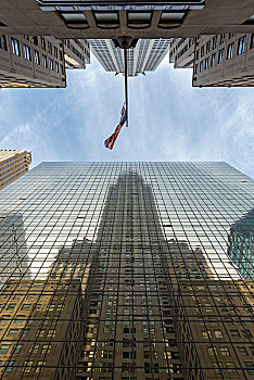 克莱斯勒大厦,反射,凯悦酒店,曼哈顿,纽约,美国,北美