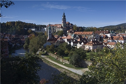 城堡,塔,捷克,克鲁姆洛夫,捷克共和国