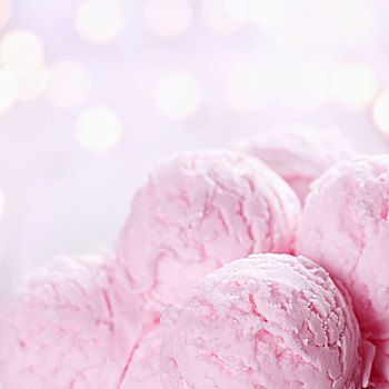 粉色,冰淇淋