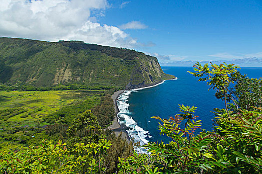 威庇欧山谷,哈玛库亚海岸,夏威夷大岛,夏威夷