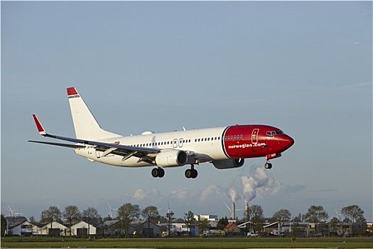 阿姆斯特丹,机场,史基浦,波音737,挪威,陆地