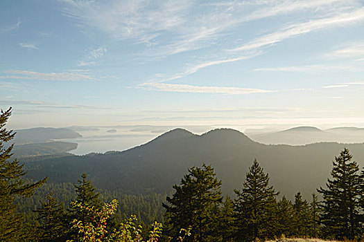 朦胧,宪法,湖,岛屿,华盛顿,美国