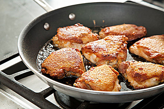 鸡,烹调,长柄锅