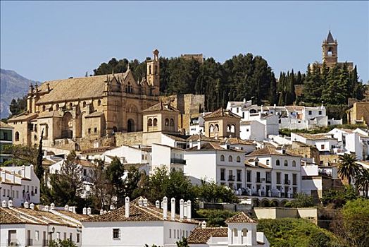 城堡,圣马利亚,安提奎尔,安达卢西亚,西班牙,欧洲