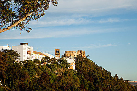 老,城堡,安达卢西亚,西班牙