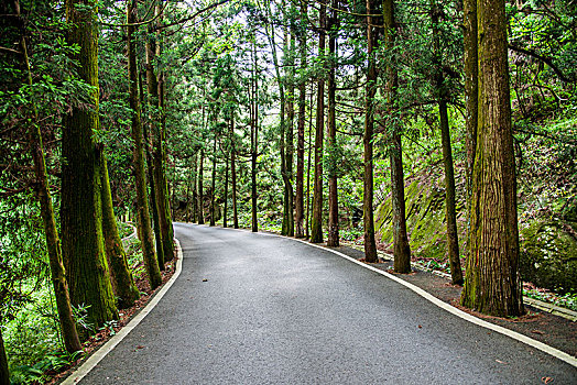 湖南衡山景区盘山公路