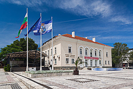 保加利亚,黑海,海岸,市政厅