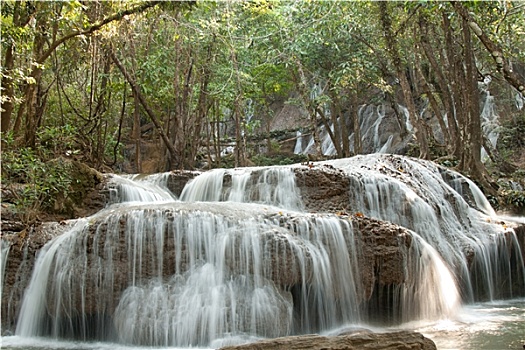 瀑布,丛林,泰国
