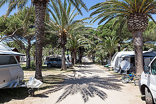 露营,场所,南方,西班牙