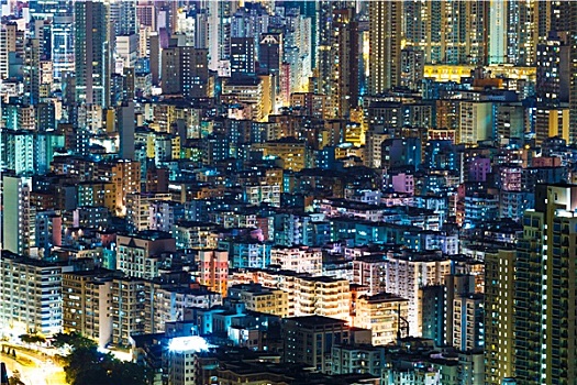 香港,城市风光,夜晚