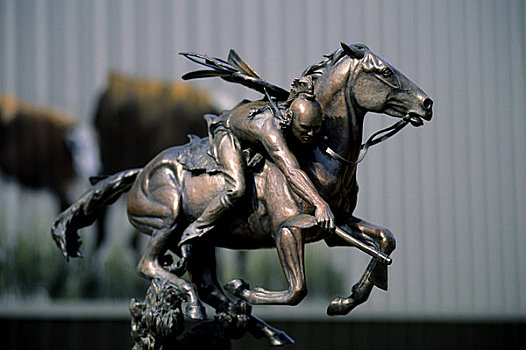 俄克拉荷马,铜像,印第安
