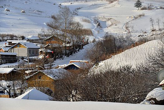 冬季吉林雪村-松岭美景如画
