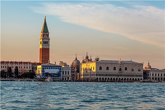 风景,宫殿,圣马科,大教堂,大运河,威尼斯,意大利