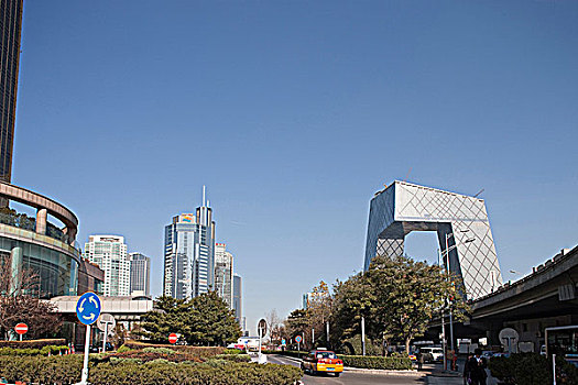新,中央电视台,建筑,摩天大楼,国贸,北京,中国