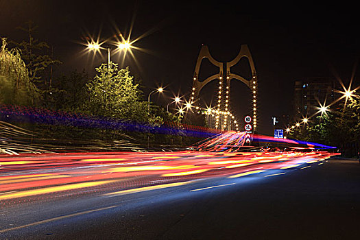 清水河大桥夜景