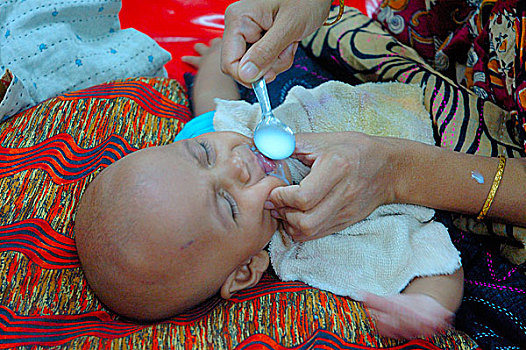 孩子,盐,疾病,床,国际,中心,研究,孟加拉,医院,达卡,八月,2007年