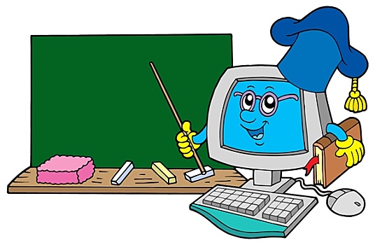 电脑,教师,黑板