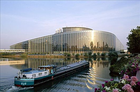 欧洲议会,建筑,斯特拉斯堡,阿尔萨斯,法国