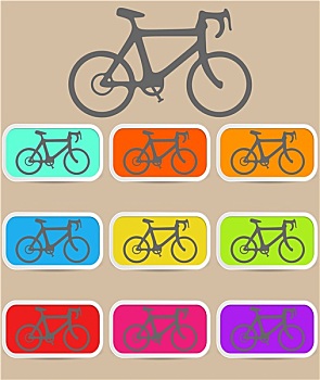 自行车,象征,矢量