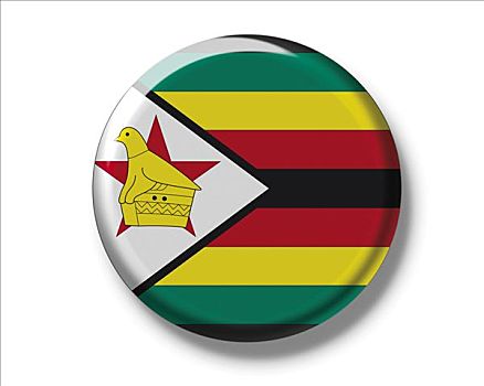 扣,徽章,旗帜,津巴布韦