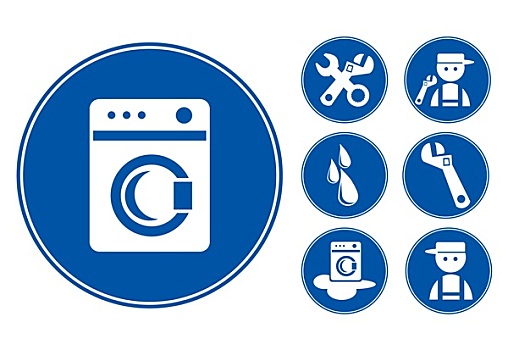 蓝色,洗衣机,象征