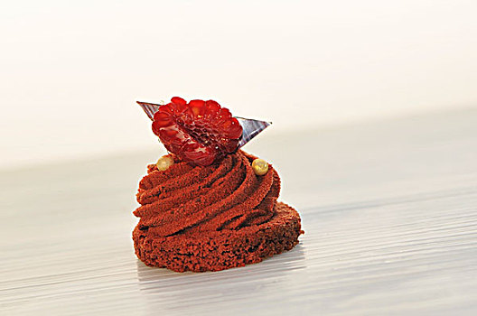 迷你,巧克力蛋糕,树莓