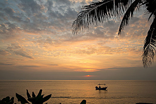 泰国海边日出