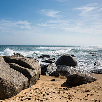 海南万宁香水湾海岸风光