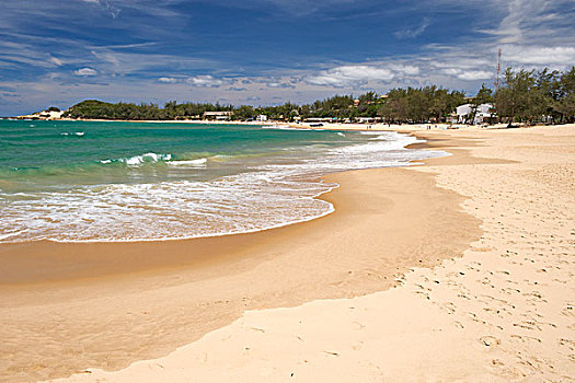 风景,海滩,海岸,南方,莫桑比克