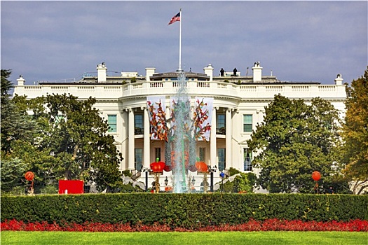 万圣节,装饰,白宫,华盛顿特区