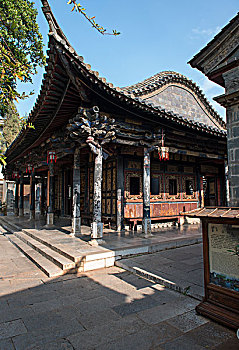 云南哈尼族彝族自治州建水县翰林街朱家花园,清末古建筑,庭院,徐学哲摄影,尼康,年,月