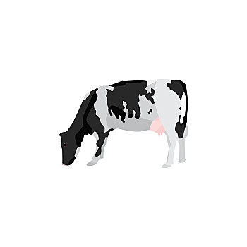黑白奶牛背景图图片