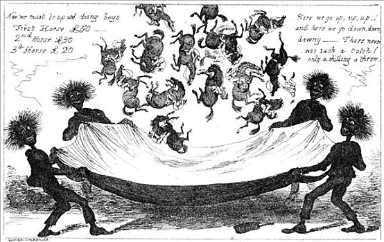怪兽,抛掷,向上,19世纪,艺术家