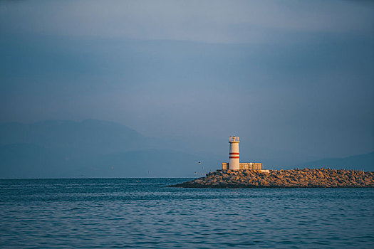 土耳其的海边灯塔
