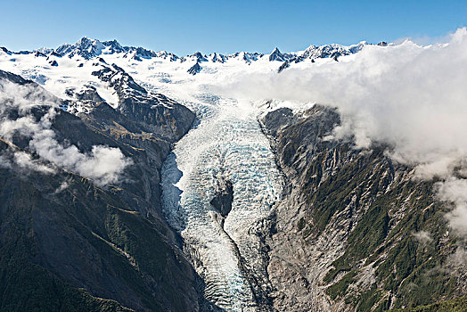 冰河,西区国家公园,西海岸,南部地区,新西兰,大洋洲