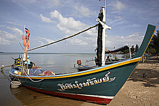 泰国,苏梅岛,传统,渔船