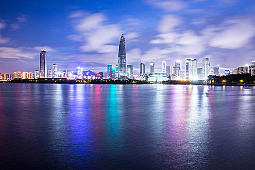 深圳市南山区后海片区夜景