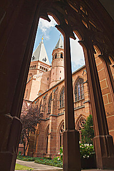 大教堂,美因茨,德国